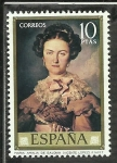 Stamps Spain -  Maria Amalia de Sajonia (Vicente Lopez)
