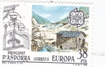 Stamps Andorra -  Molí d'aigua s. XVI  CEPT