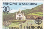 Stamps Andorra -  parroquia CEPT