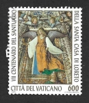 Sellos de Europa - Vaticano -  973 - 700 Aniversario del Santuario de Loreto