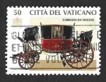 Stamps : Europe : Vatican_City :  1028 - Carruajes y Automóviles Papales