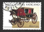 Sellos del Mundo : Europa : Vaticano :  1030 - Carruajes y Automóviles Papales
