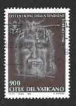 Sellos de Europa - Vaticano -  1073 - Exposición de la Sábana Santa de Turín