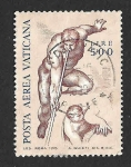 Stamps Vatican City -  C60 - Juicio Final de Miguel Ángel