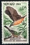 Stamps Monaco -  serie- Aves beneficiosas para la agricultúra