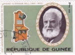 Sellos de Africa - Guinea -  centenario invención del teléfono-Graham Bell