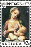 Stamps Antigua and Barbuda -  Madonna Campori de Correggio