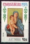Stamps Antigua and Barbuda -  Virgen de los arbolitos, pintura de Giovanni Bellini