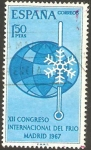 Stamps Spain -  1817 - Congreso Internacional del Frío