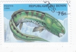 Stamps : Africa : Benin :  FAUNA PREHISTÓRICA -