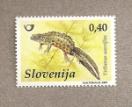 Sellos del Mundo : Europe : Slovenia : Salamandra