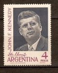 Stamps Argentina -  JOHN  F.  KENNEDY