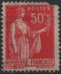 Stamps France -  Paz con rama d' Olivo