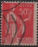 Stamps France -  Paz con rama d' Olivo