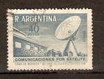 Stamps : America : Argentina :  COMUNICACIÓN  POR  SATÉLITE
