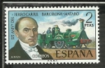 Stamps Spain -  125 Aniversario del Ferrocarril Barcelona-Mataro