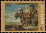 Stamps : Europe : Russia :  Pinturas extranjeras en museos soviéticos, La familia de la lechera, Louis Le Nain (1640)