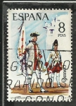 Stamps Spain -  Abanderado Regimiento de Zamora