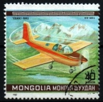 Stamps Mongolia -  serie- Campeonato mundial vuelo acrobático- Oshkosh
