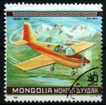 Sellos del Mundo : Asia : Mongolia : serie- Campeonato mundial vuelo acrobático- Oshkosh