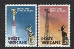 Stamps Vatican City -  262-263 - II Aniversario de la Radio Pontificia