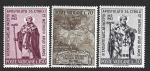 Sellos de Europa - Vaticano -  369-371 - 1.100 Aniversario del Apostolado de los Santos Cirilo y Metodio