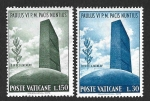Stamps Vatican City -  417-418 - Visita del Papa Pablo VI a la ONU