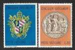 Sellos de Europa - Vaticano -  484-485 - I Centenario del Concilio Vaticano I