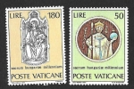Stamps : Europe : Vatican_City :  513-514 - Milenario del Cristianismo en Hungría