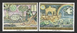 Sellos de Europa - Vaticano -  548-549 - Centenario de la Unión Postal Universal