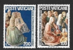 Stamps Vatican City -  588-589 - Año Internacional de la Mujer