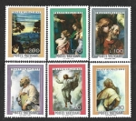 Stamps Vatican City -  595-600 - Pinturas de Rafael: 