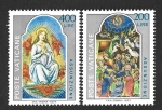 Stamps Vatican City -  615-616 - La Asunción de la Virgen