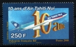 Stamps France -  10 años de Air Tahiti