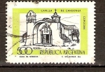 Stamps Argentina -  CAPILLA  DE  CANDONGA  (RUINAS)