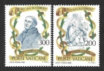 Stamps Vatican City -  692-693 - VI Centenario de la Muerte del Monje Jan van Ruusbroec