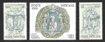 Stamps Vatican City -  707-709 - V Centenario de la Muerte del Escultor Luca Della Robia