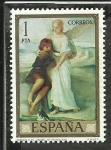 Stamps Spain -  Tobias y el Angel (E.Rosales)