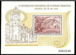 Stamps Spain -  ESPAÑA 1990 3074 Sello Nuevo HB Exposición Filatélica Temática FILATEM'90 Cripta de San Antolín y Ca
