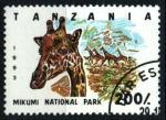 Stamps : Africa : Tanzania :  serie- Parques Nacionales