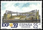 Stamps Spain -  ESPAÑA 1991 3101 Sello Nuevo Exposición Universal Sevilla 1992 Auditorio Michel2977 Scott B174