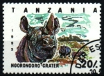 Stamps Tanzania -  serie- Parques Nacionales
