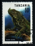Stamps : Africa : Tanzania :  serie- Reptiles
