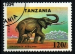 Stamps : Africa : Tanzania :  serie- Fauna protegida