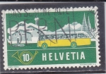 Sellos de Europa - Suiza -  autobús