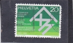 Stamps Switzerland -  100 años de la Asociación Suiza de Hoteles