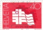 Stamps Switzerland -  150 años del Club Federal Suizo de Gimnasia