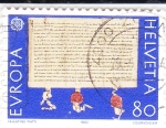 Stamps : Europe : Switzerland :  EUROPA CEPT-Carta Federal
