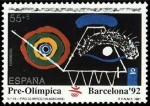 Sellos de Europa - Espa�a -  ESPAÑA 1991 3136 Sello Nuevo Barcelona'92 VII Serie Pre-Olímpica. Tiro Michel3010 ScottB186