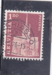 Stamps Switzerland -  Iglesia de la abadía, Payerne
